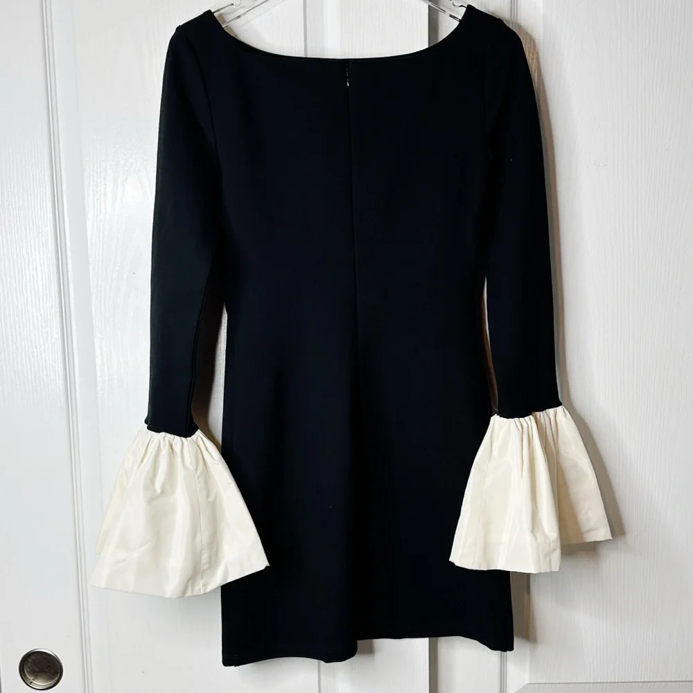 NWT Staud Hawthorne Dress Black & Ivory Size Small - Picture 7 of 17